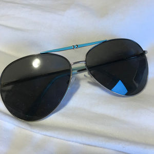 Teal Aviator Sunglasses